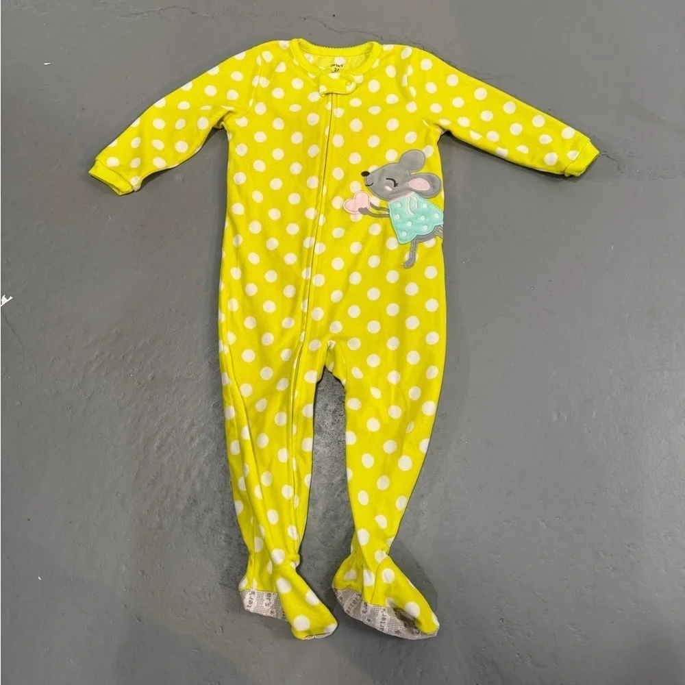 Carter’s | Footed Polka Dot Pajamas